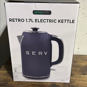 Servapetit Retro 1.7L Electric Kettle - Navy